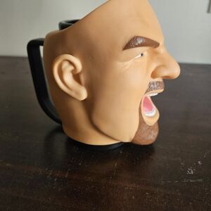 WCW Wrestling Goldberg Head Mug Coffee Cup Plastic NWO Head Slammers 1999 10oz